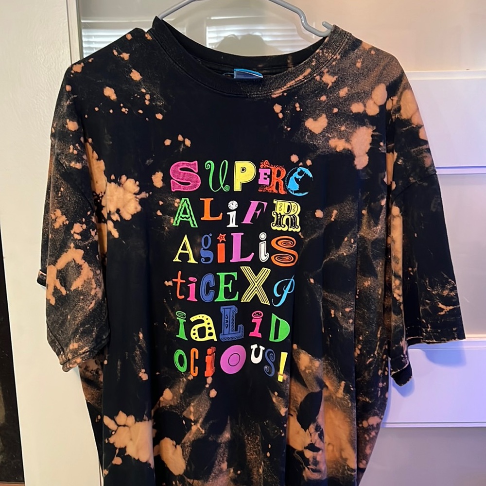Disney Mary Poppins Acid Wash Shirt